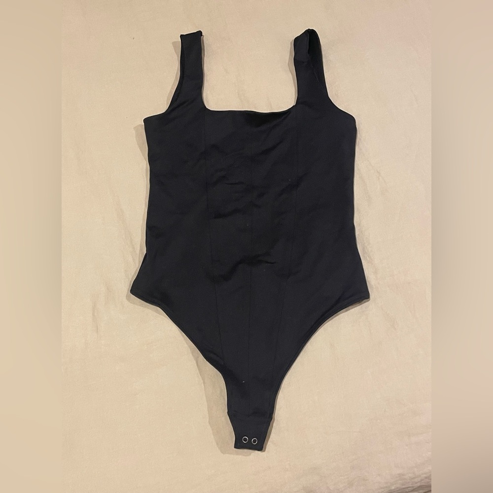 Abercrombie & Fitch M Black corset style body suit - never worn but tags are off